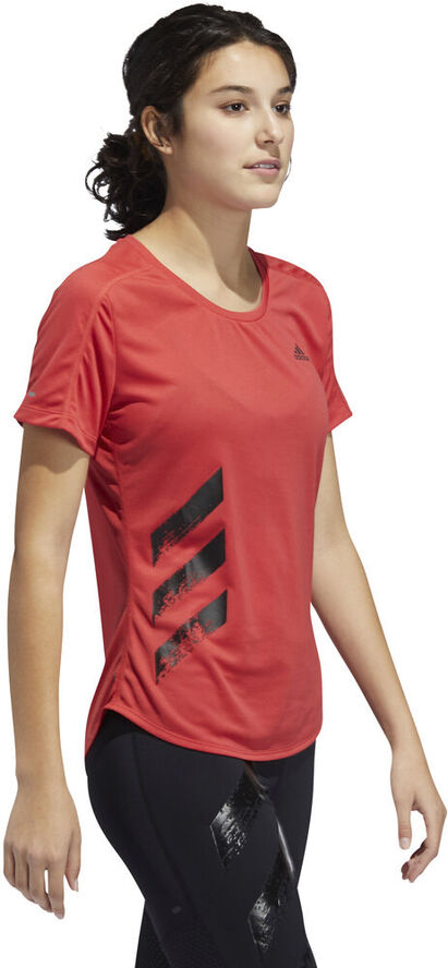 adidas Run It 3-Stripes Fast T-shirt Rød