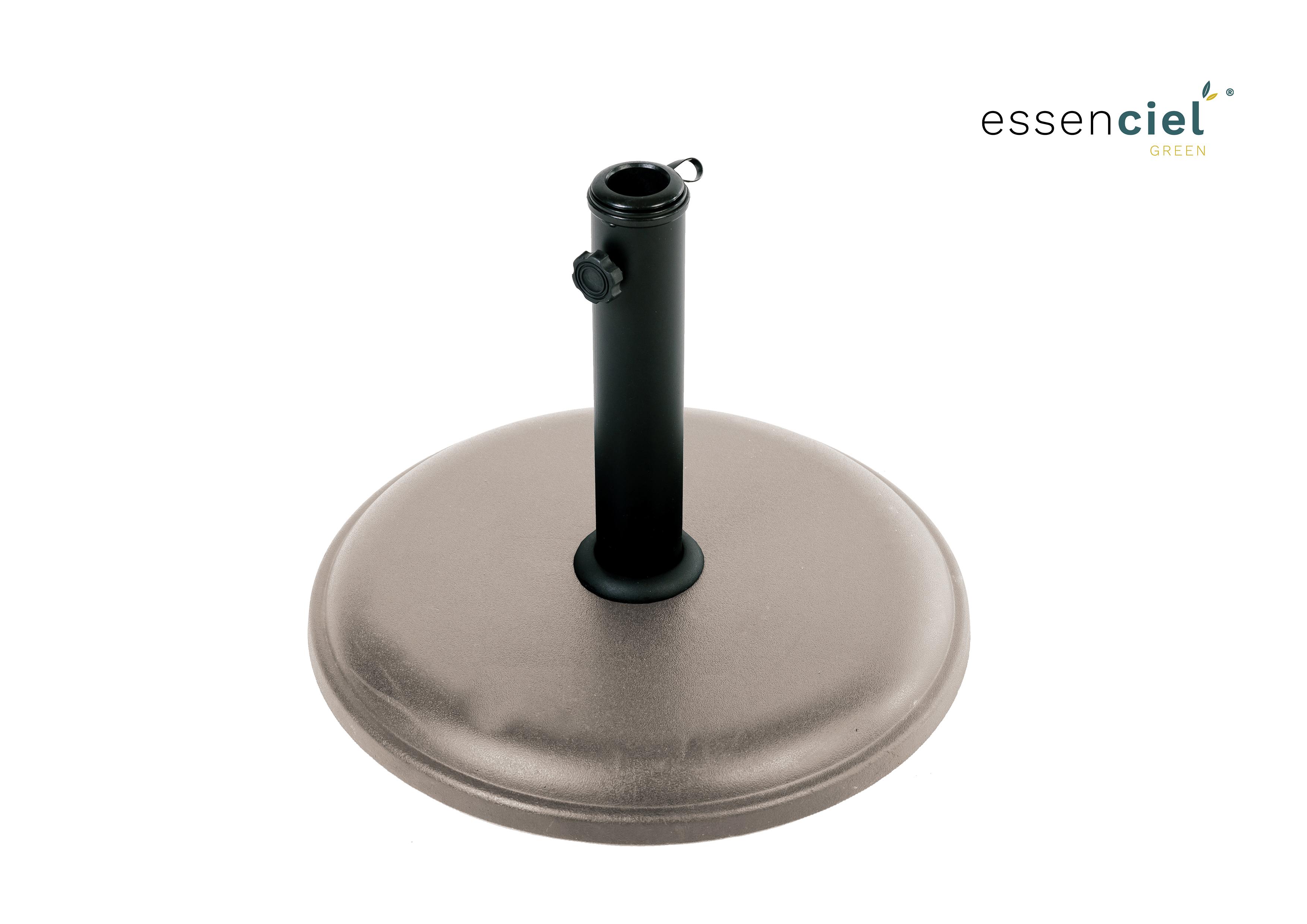 PIED PARASOL 15KG TAUPE BETON