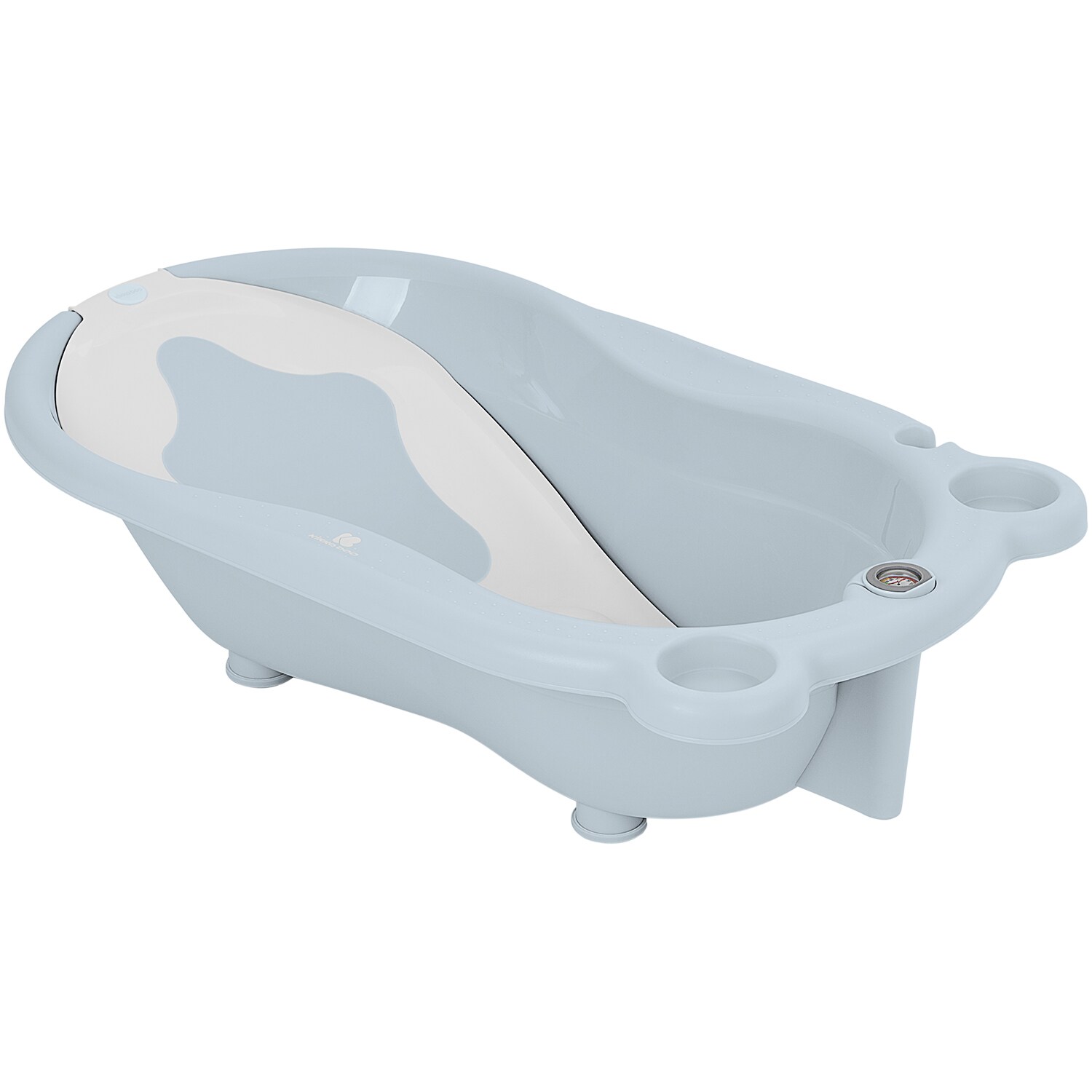 Kikkaboo Babybadewanne Kai, Thermometer Wanneneinlage Wasserablauf Ablagefächer blau