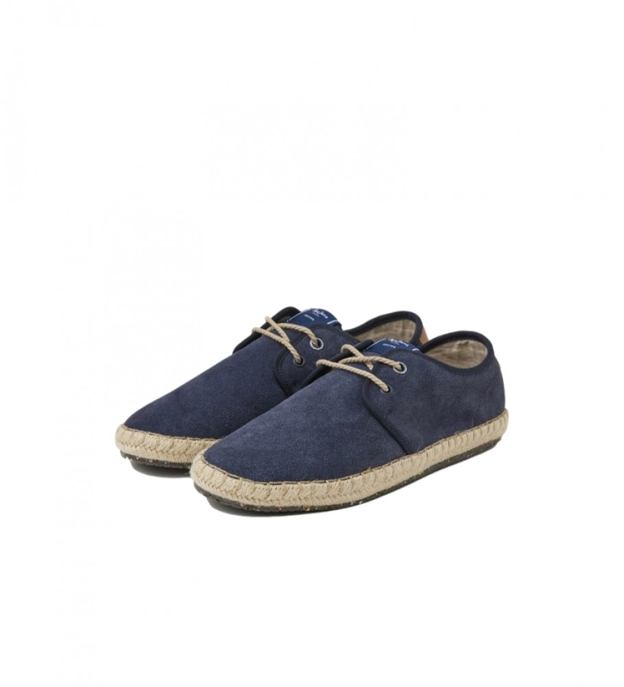 Tênis Pepe Jeans Tourist Classic de couro azul-marinho