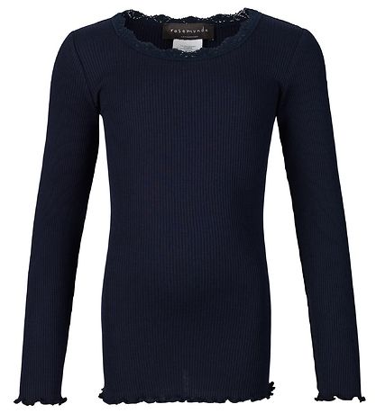 Rosemunde Bluse - Navy m. Spitze