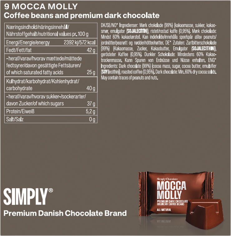 Simply Chocolate Cube, Mocca Molly (90 g)