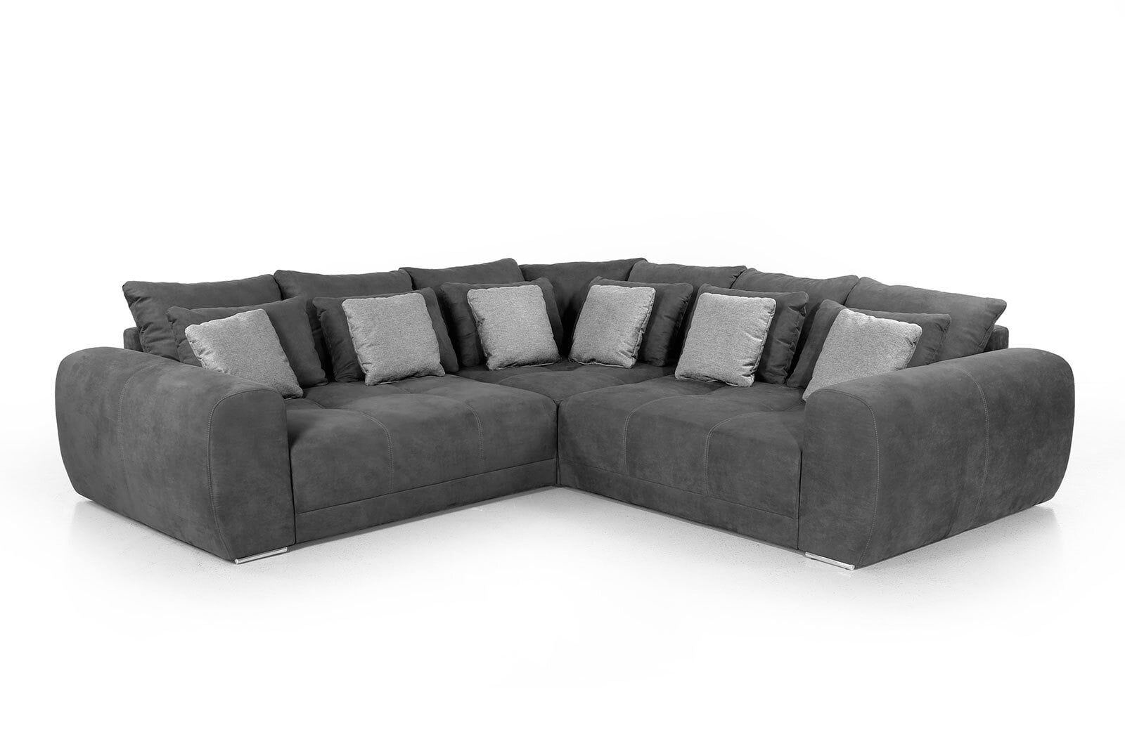 PHILL HILL Ecksofa SOLEO Dunkelgrau ca. 287 x 287 cm