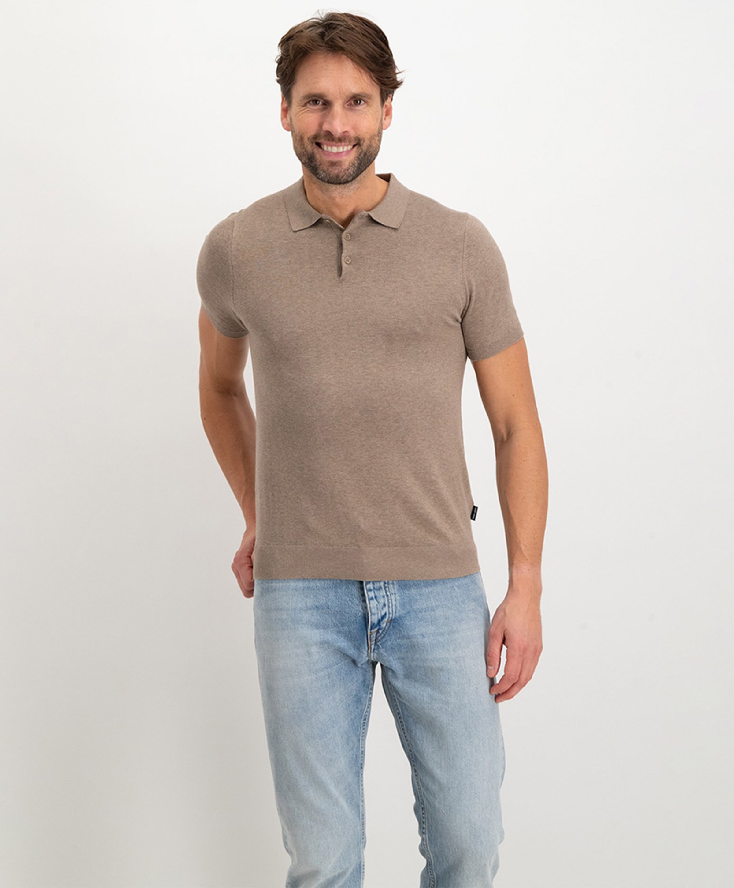 Saint Steve Heren polo beige
