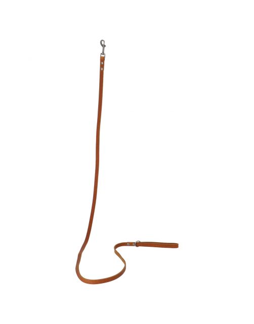 Adori Looplijn Vetleder Met Print - Hondenriem - 180x1.4 cm Cognac S
