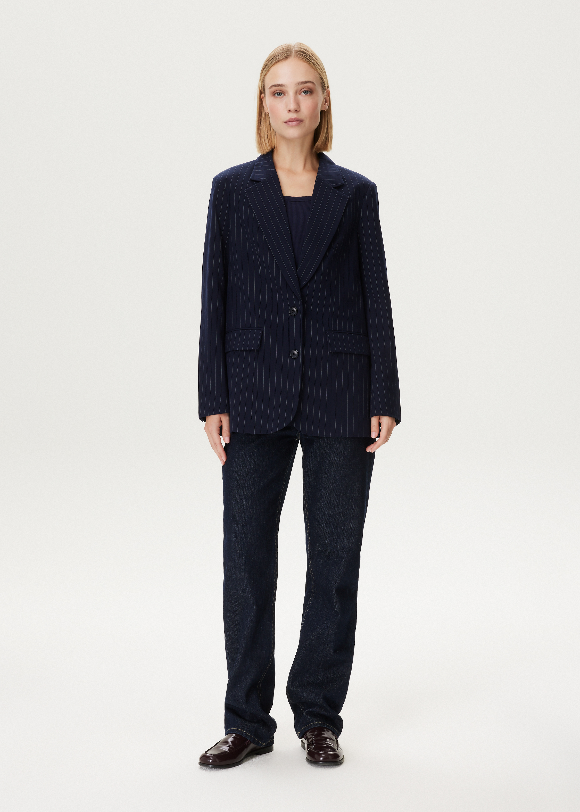 Blazer met pinstripe motief