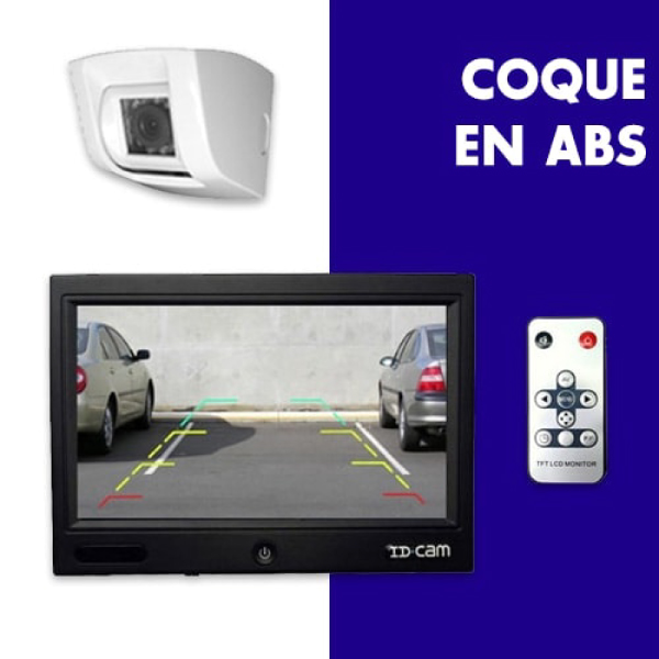 Caméra de recul IDCAM 710CWB Coque ABS + écran 7 pouces