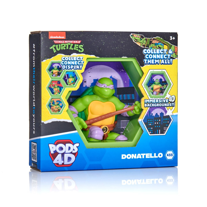 PODS 4D - Teenage Mutant Ninja Turtles - Sammelfigur Donatello - ca. 10 cm