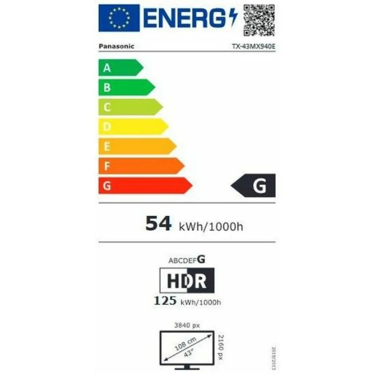Panasonic TX43MX940E