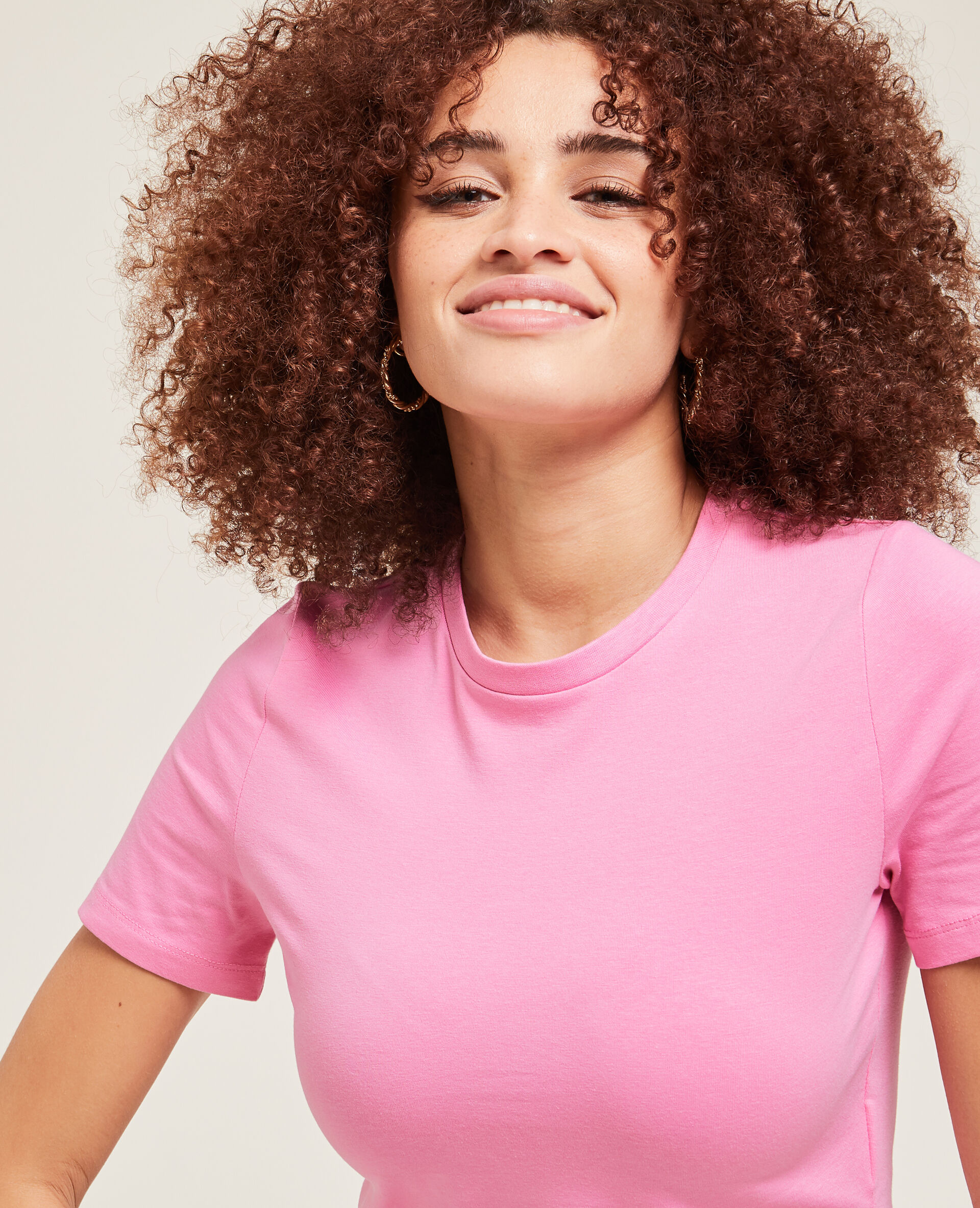 T-shirt cropped - Rose