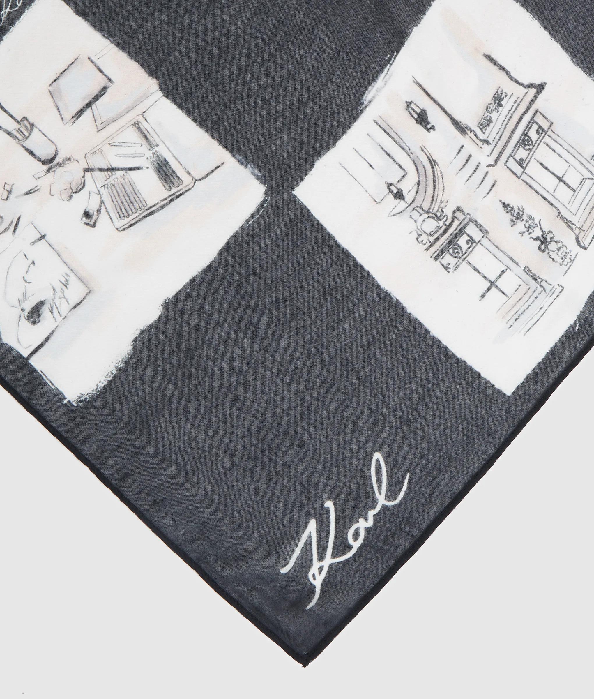 K/Ballet geruite sjaal van modalmix