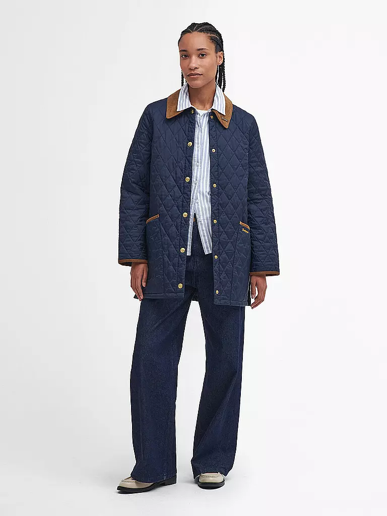BARBOUR Leichtsteppjacke MODERN LIDDESDALE dunkelblau