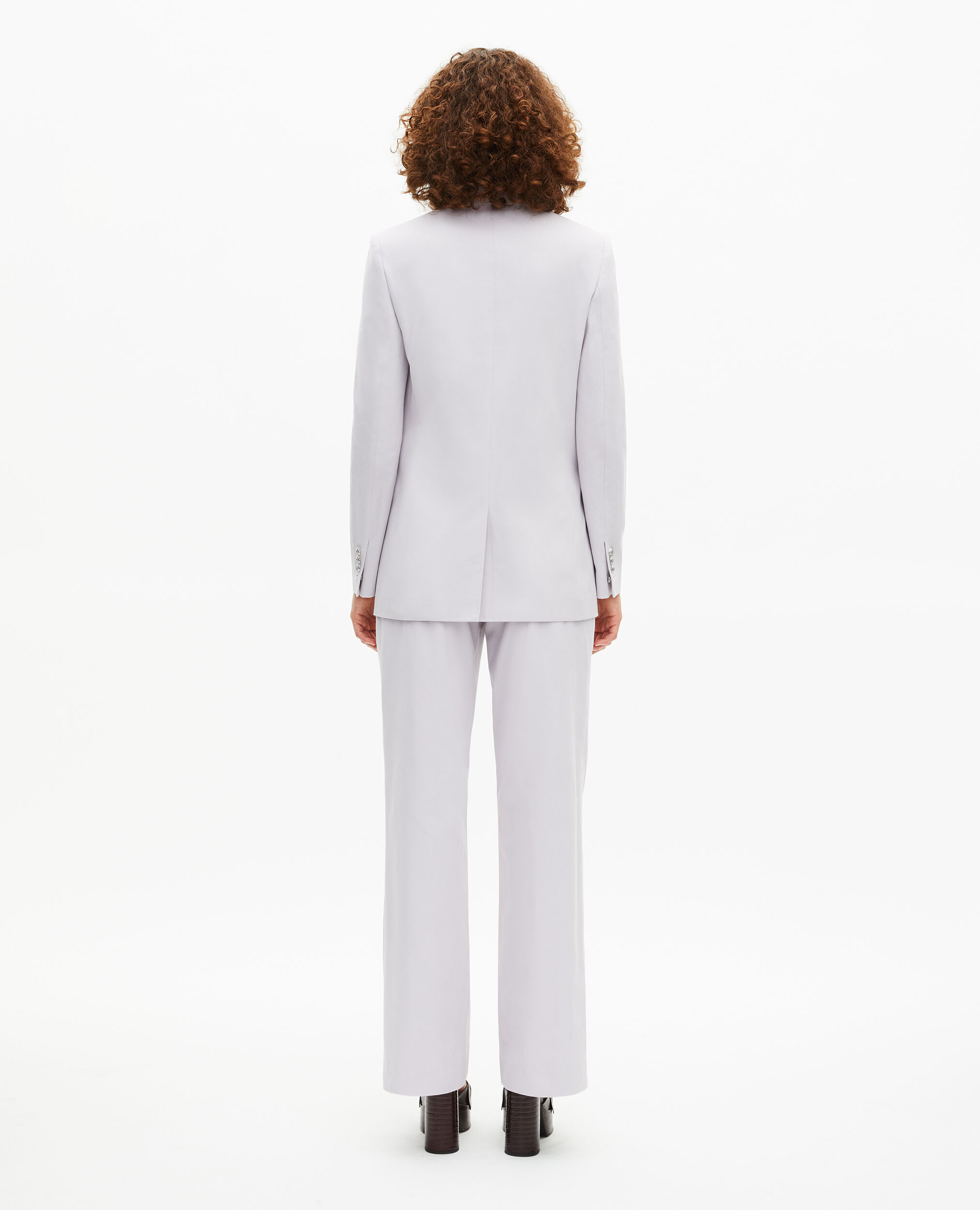 Veste de tailleur droite lilas