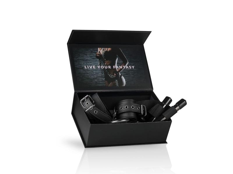 Easytoys Fetish Collection Over the Door Wrist Cuffs Schwar Handschellen für erotische Bondage-Spiele