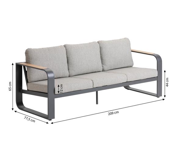 Dehner Lounge Salo, 4-teilig