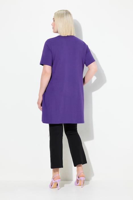 Longshirt, A-Linie, Motivdruck