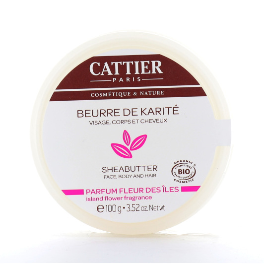 Beurre de karité parfum fleur des îles Cattier Bio