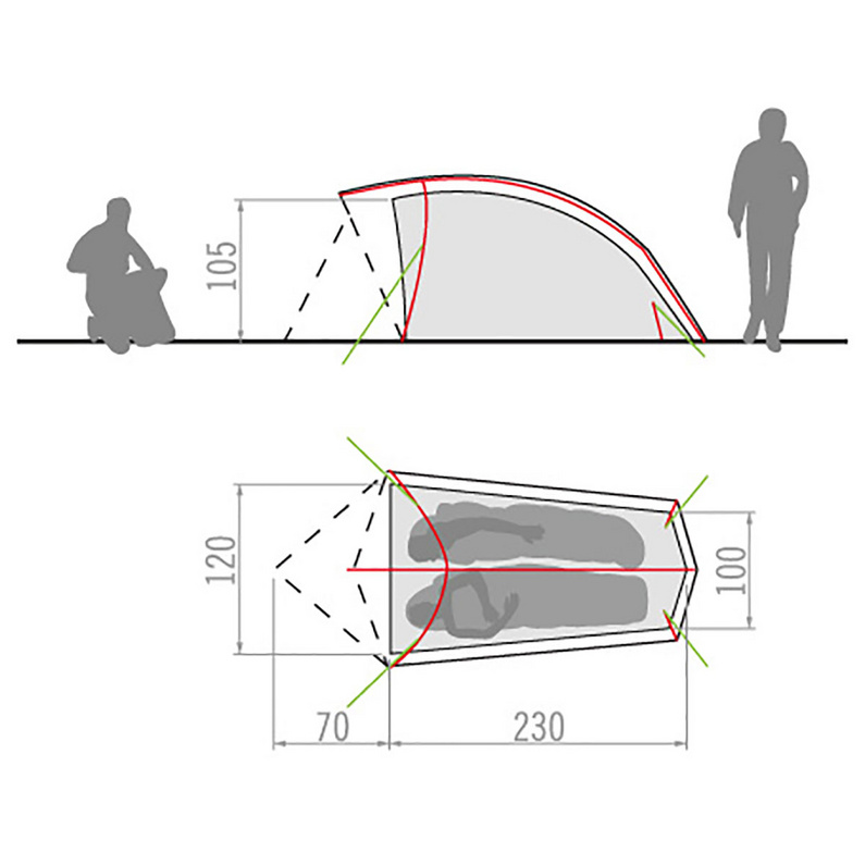 Vaude Hogan UL 2P Zelt