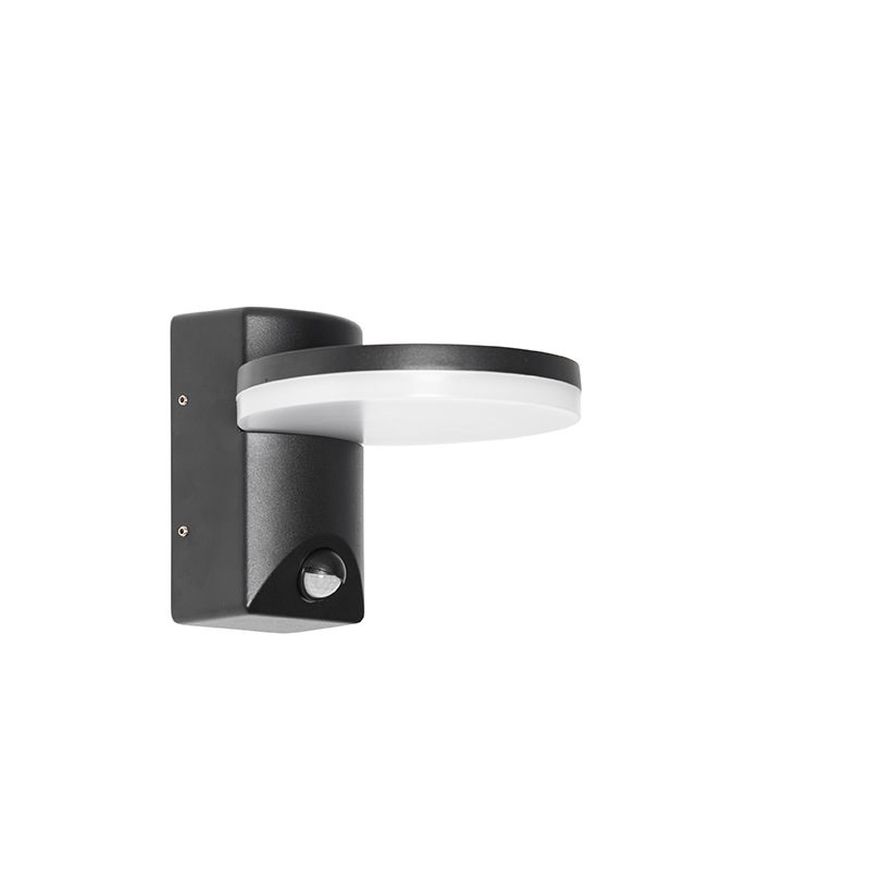 Buiten wandlamp zwart incl. LED IP54 bewegingssensor - Esmee