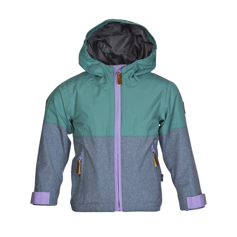 Kinder Puck Regenjacke deep jungle