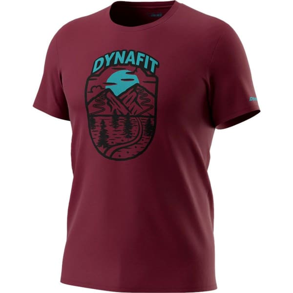 T-shirt DYNAFIT GRAPHIC CO M S/S TEE BURGUNDY