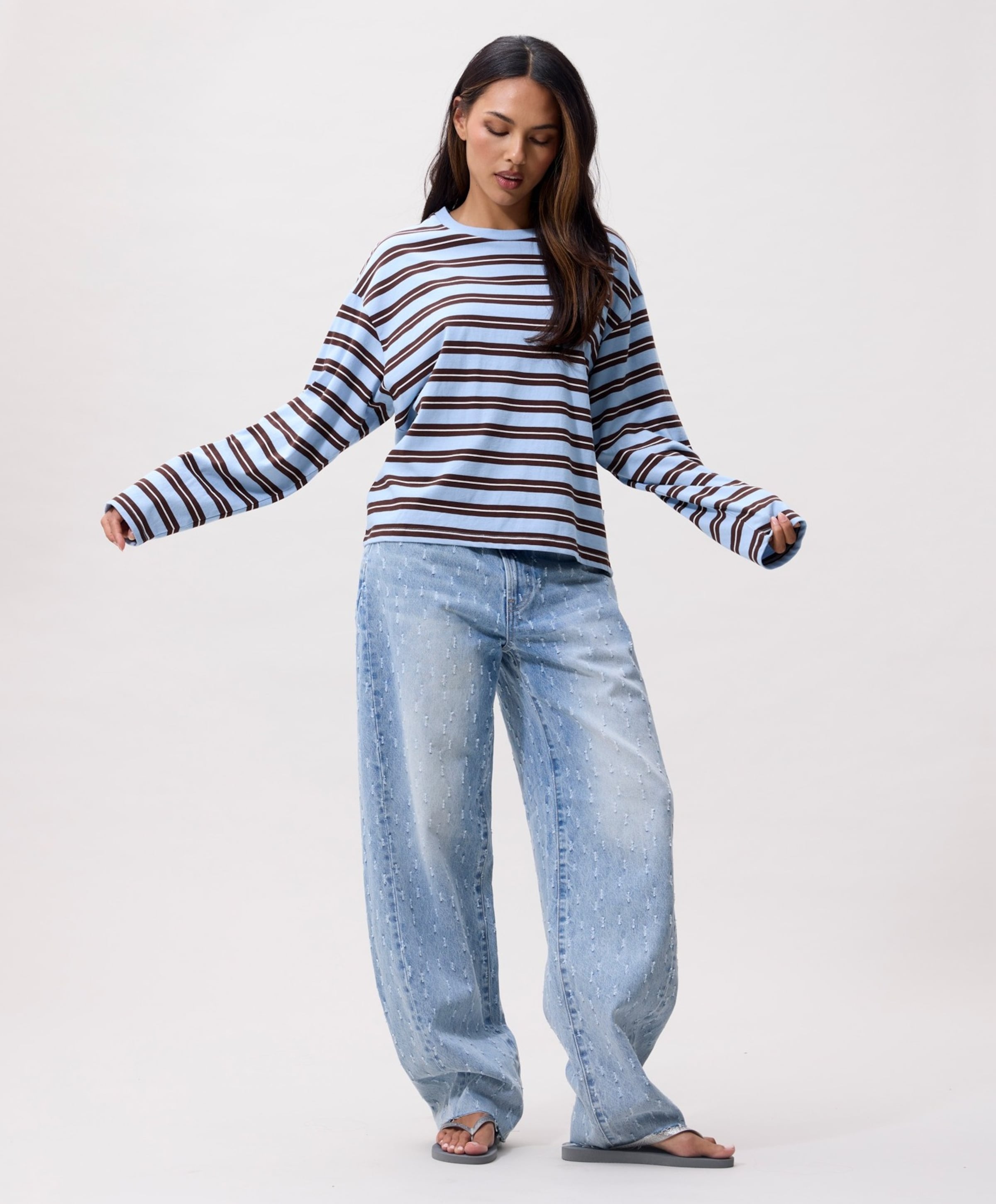 Catwalk  Junkie Dames longsleeve blauw