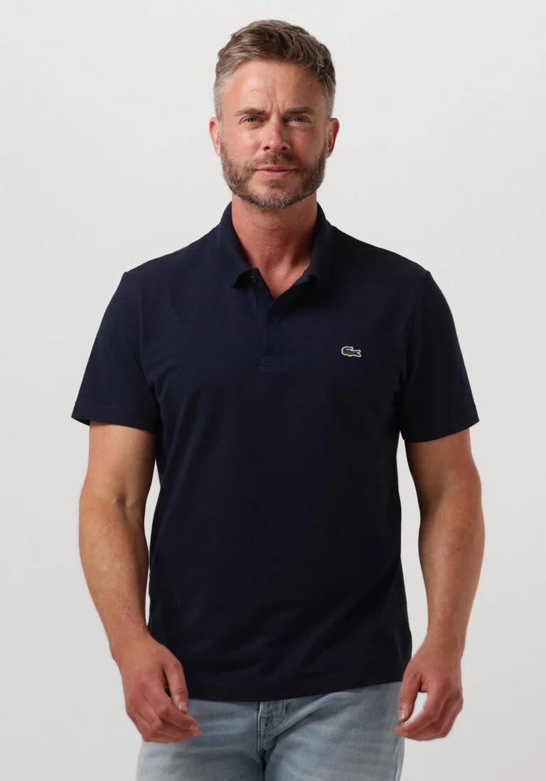 LACOSTE donkerblauwe lacoste polo 1hp3 men's s/s polo 11