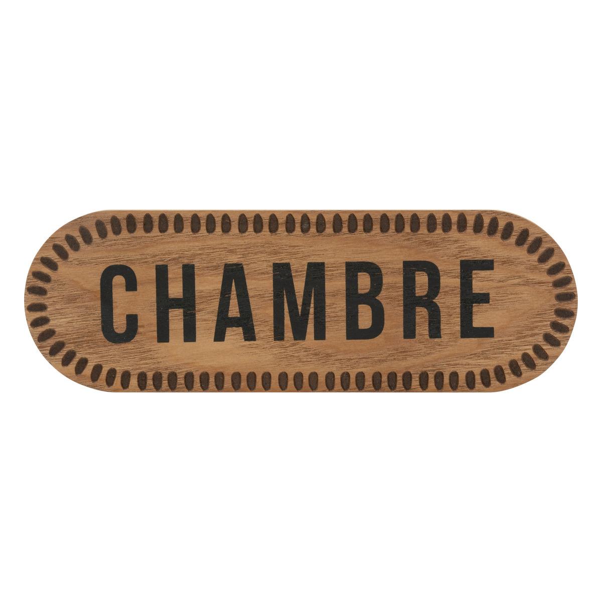PLAQUE PORTE SANTIAGO D.22X7CM