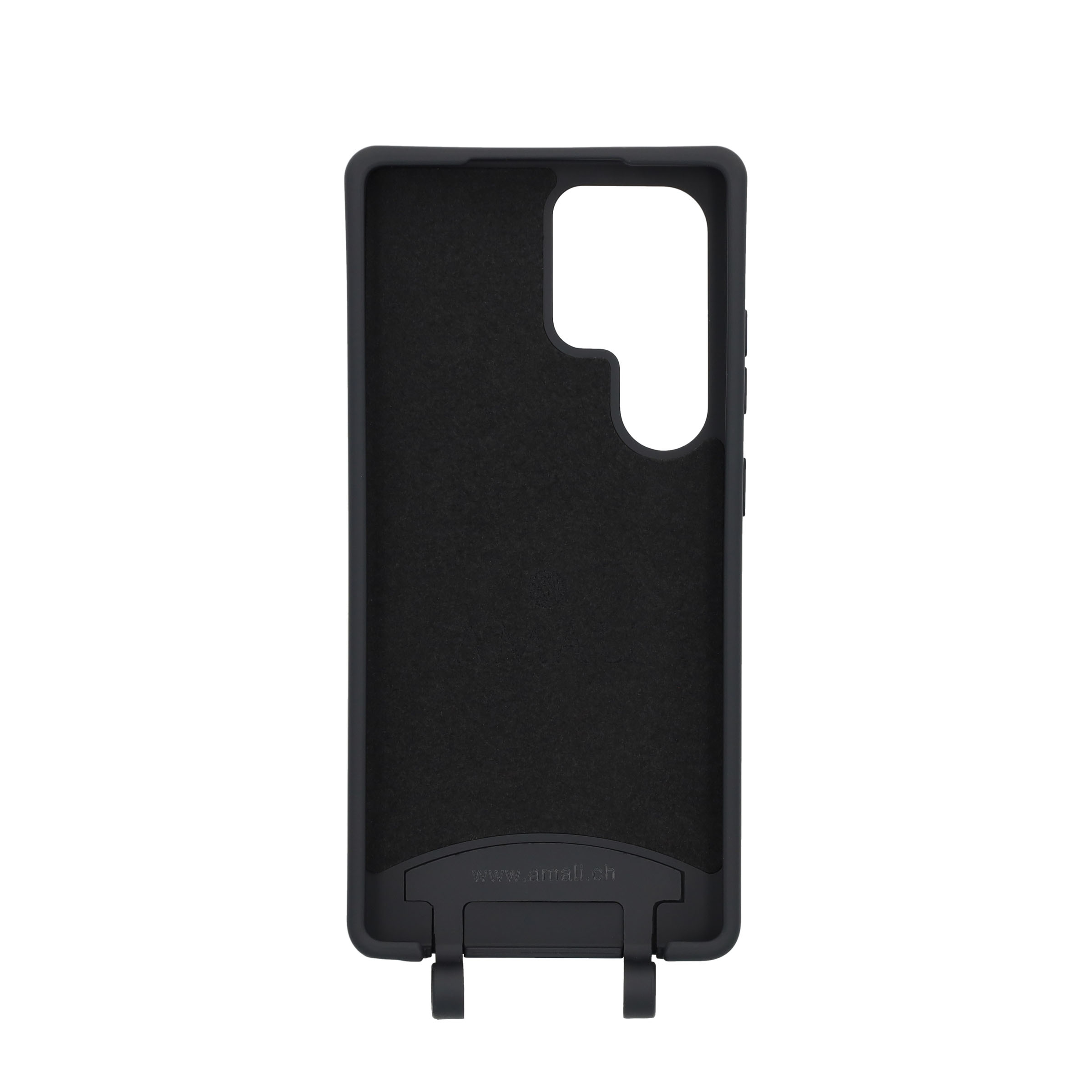 Samsung Galaxy S25 Ultra Handy Hülle Elegantes Case mit abnehmbarem Necklace Adapter - Black / Silver