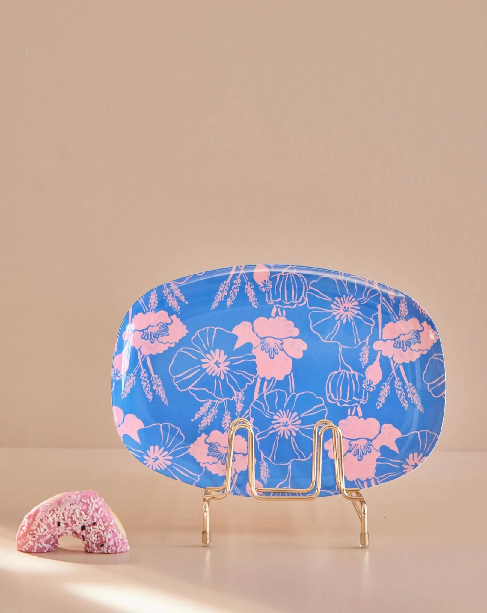 Melamin-Servierteller POPPY LOVE (22x30) in blau