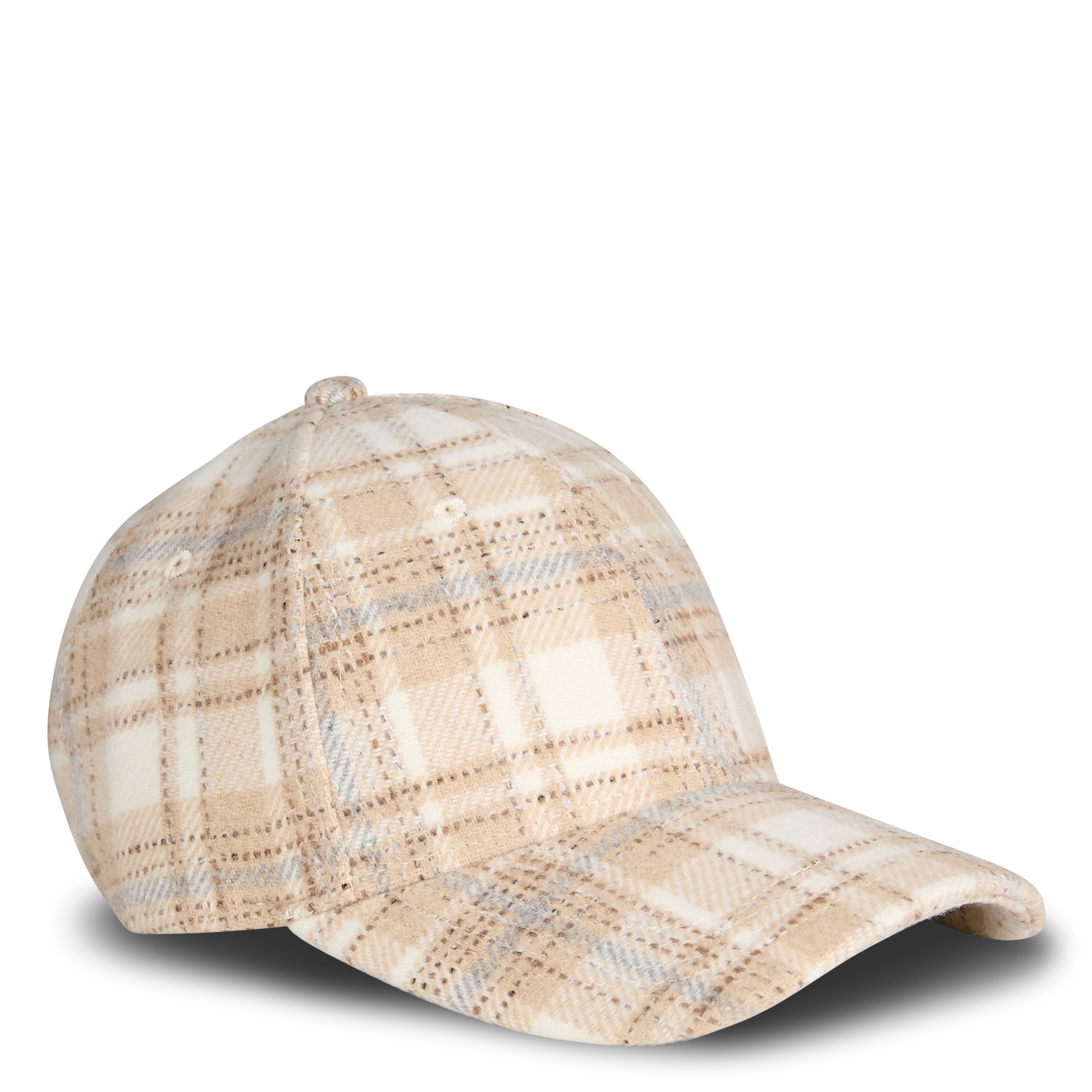 AYLER - Casquette à carreaux en tweed| Marron