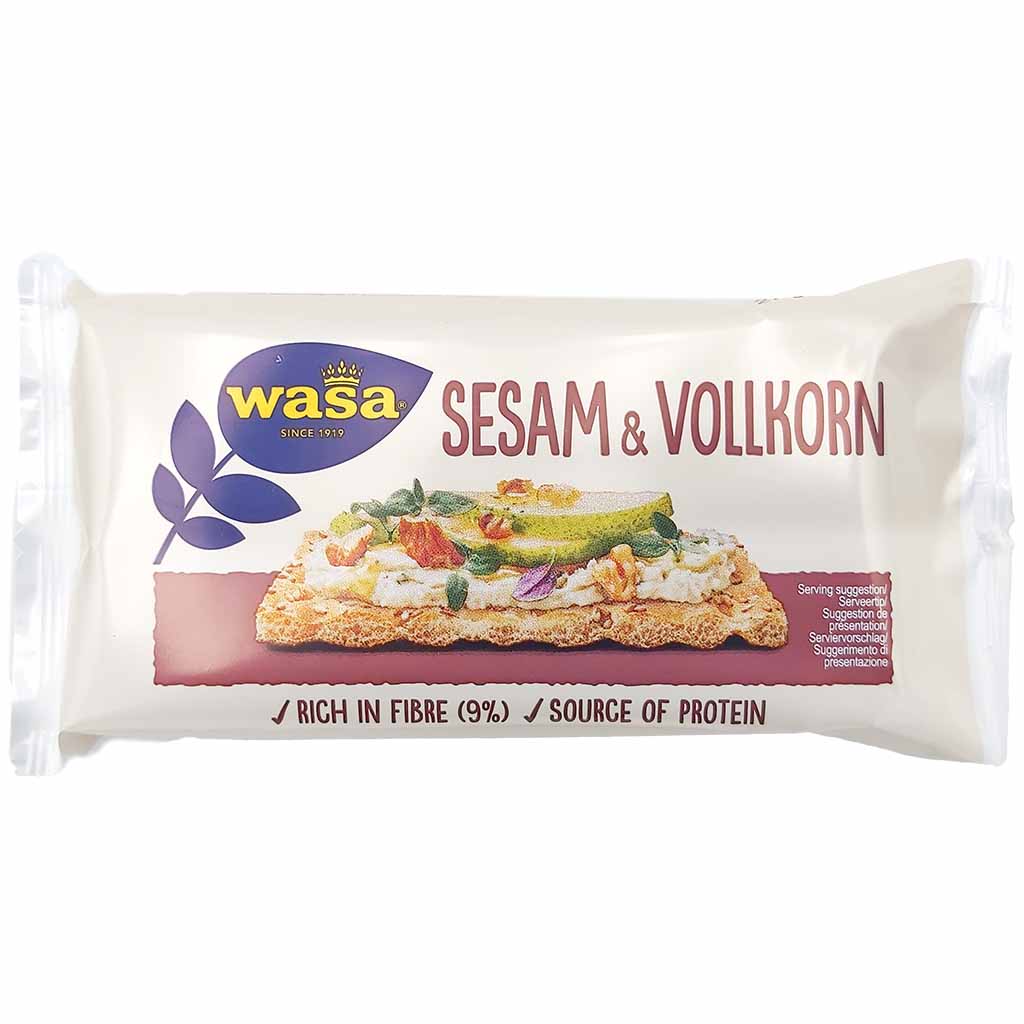 Wasa Knäckebrot Sesam & Vollkorn 60x27g Kiste 1,62 kg MHD:30.4.25