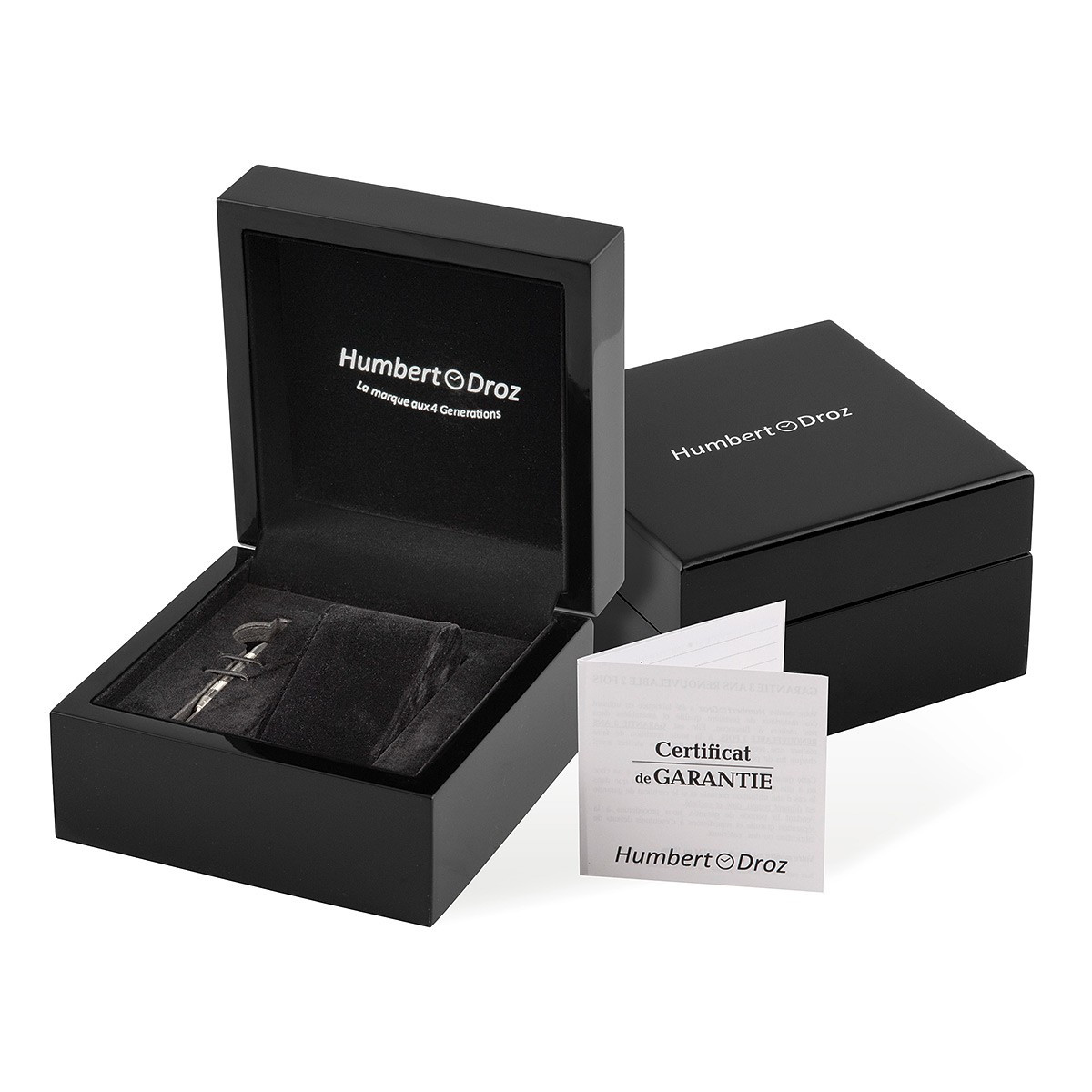 Montre HUMBERT-DROZ hd1 homme automatique, bracelet cuir noir