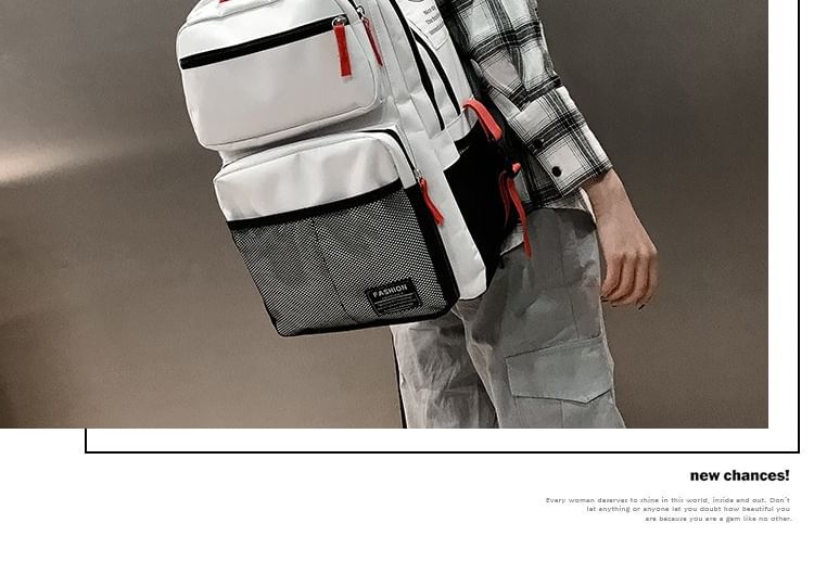 Golden Kelly - Color Block Utility Rugzak