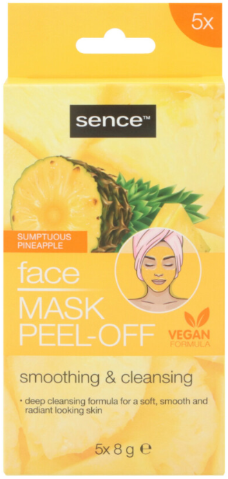 Sence Gezichtsmasker Peel-off Ananas 5 stuks