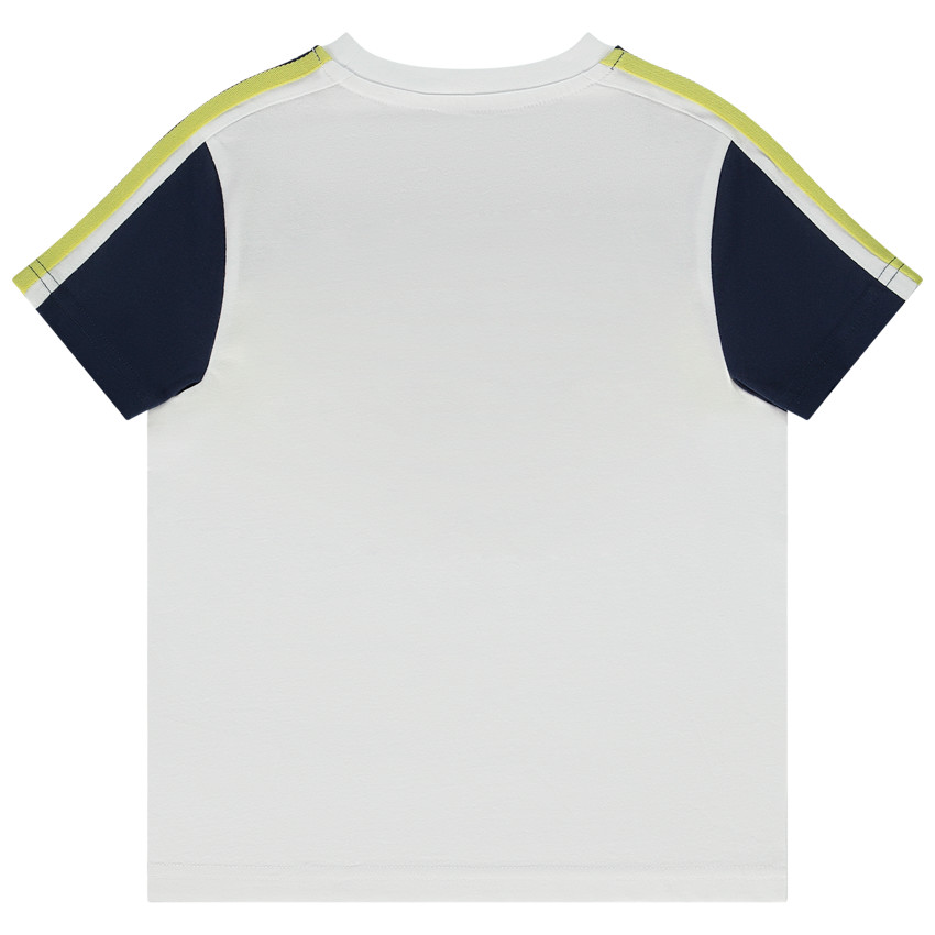 T-shirt manches courtes en jersey effet colorblock pour garçon