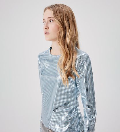 LMTD Bluse - Kurz geschnitten - NlfNirror - Delphinium Blue