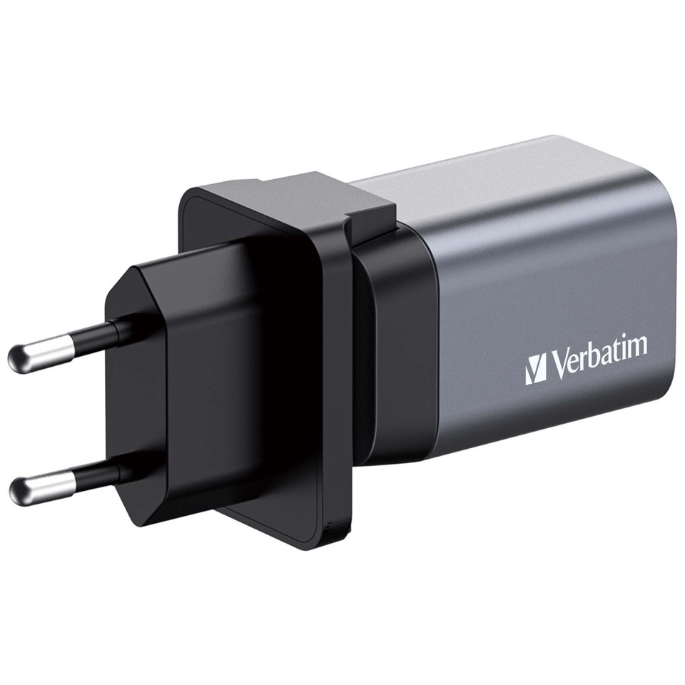 Verbatim - GNC-35 GaN Oplader 2 Port 35W USB-A/USB-C