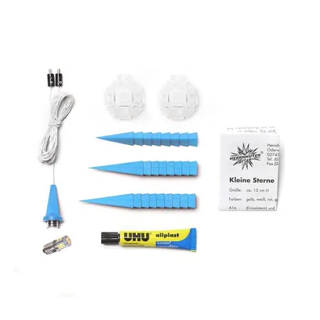 Herrnhuter Sterne Innenstern A1b blau Bausatz, ø 13cm, mit LED
