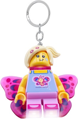 LEGO® Ikonisk Sommerfugljente Nøkkelring med LED-lys