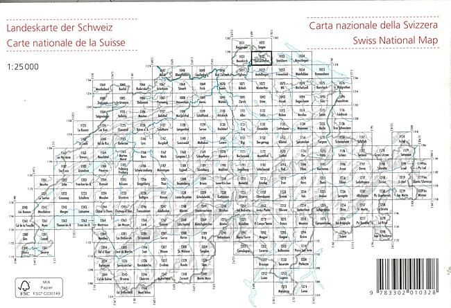BUNDESAMT - 1032 DIESSENHOFEN ECHELLE 1 25 000