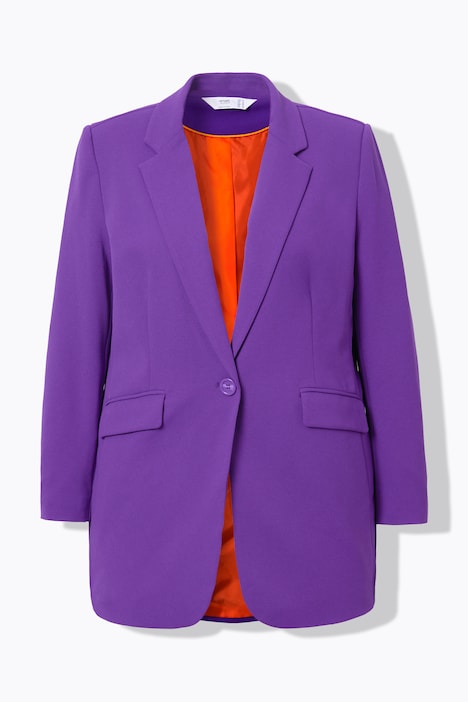 Blazer, Straight Oversized, farbiges Futter