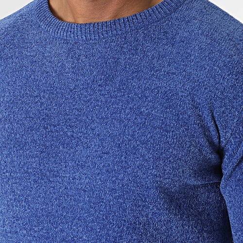 Pull Bleu Roi Chiné