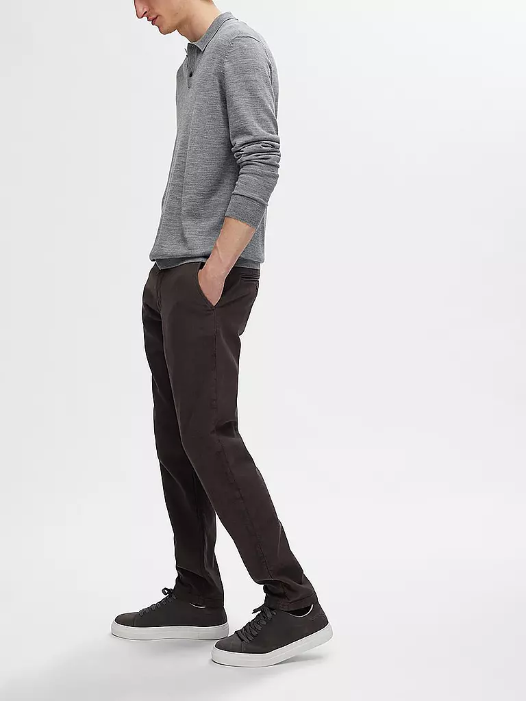 SELECTED Chino Slim Fit SLH175  braun