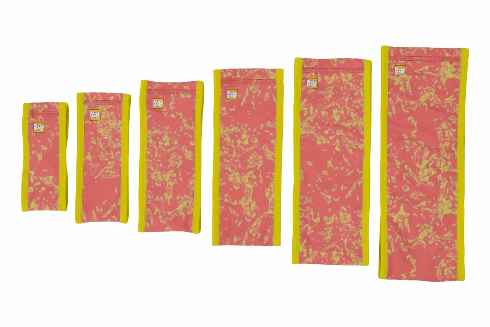 Guêtre de cou de refroidissement swamp cooler™ rêversible avec une couverture upf 50+. Couleur: rosa/bleu, taille: xxs