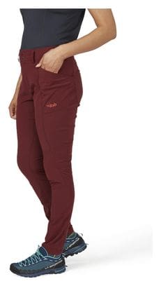 Pantalon Femme Rab Incline Light Regular Rouge