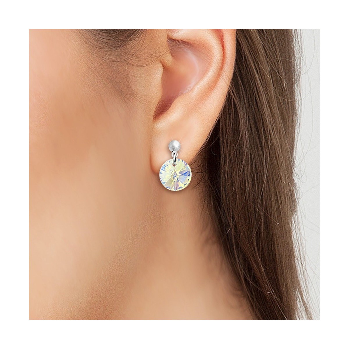 Boucles d'oreilles SC Crystal ornées de Cristaux scintillants