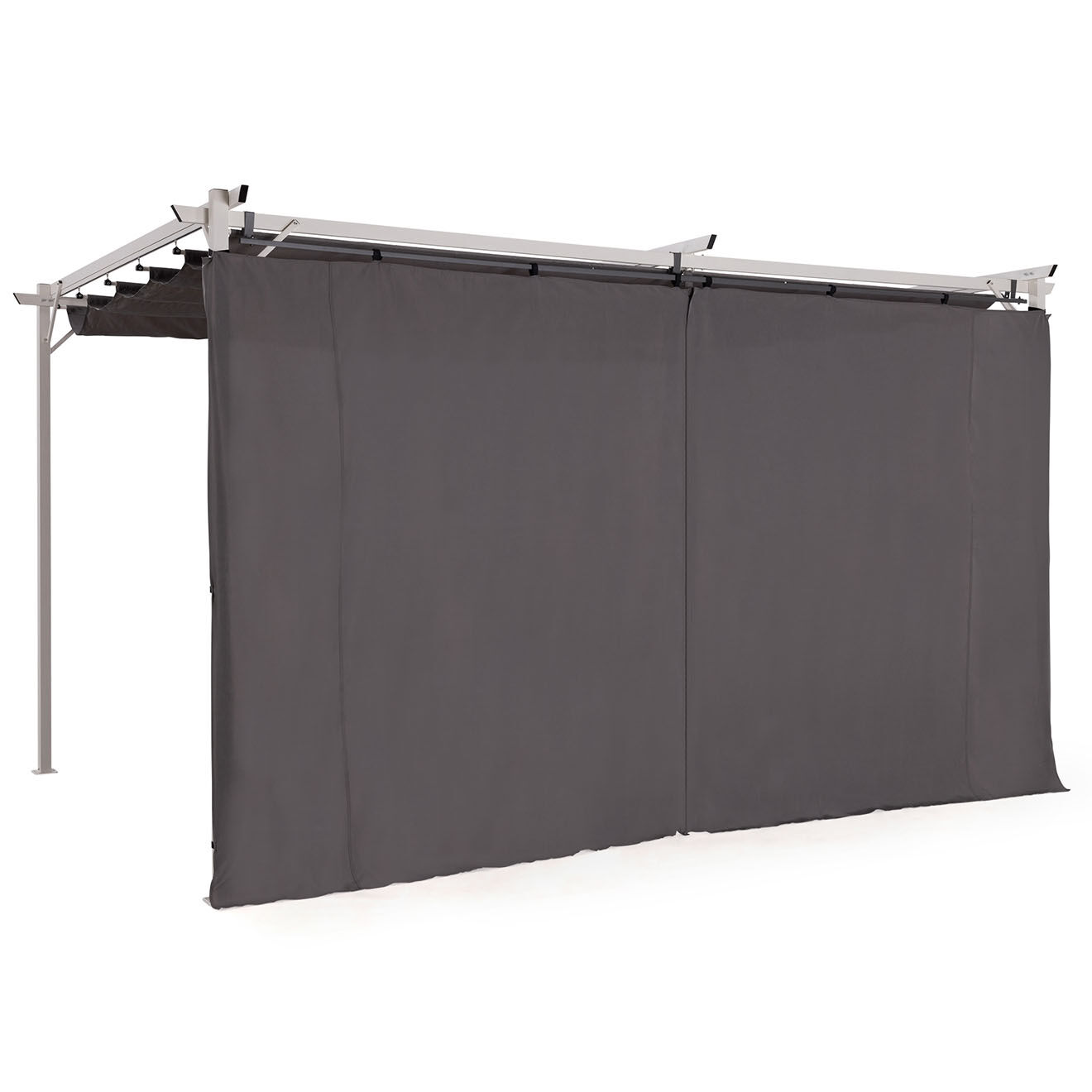 Pratik Garden Rideau Universel pour Pergola Izifix 4M gris - 290x215 cm