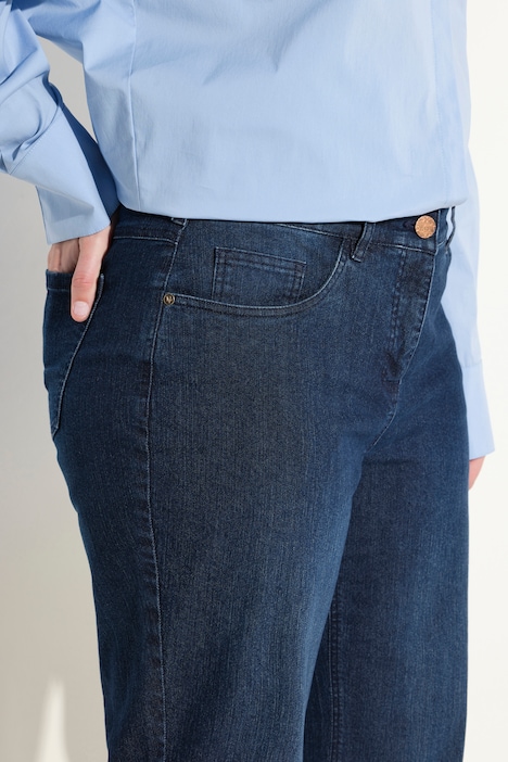 Jeans Mary, weites Bein, 5-Pocket-Schnitt, Stretch