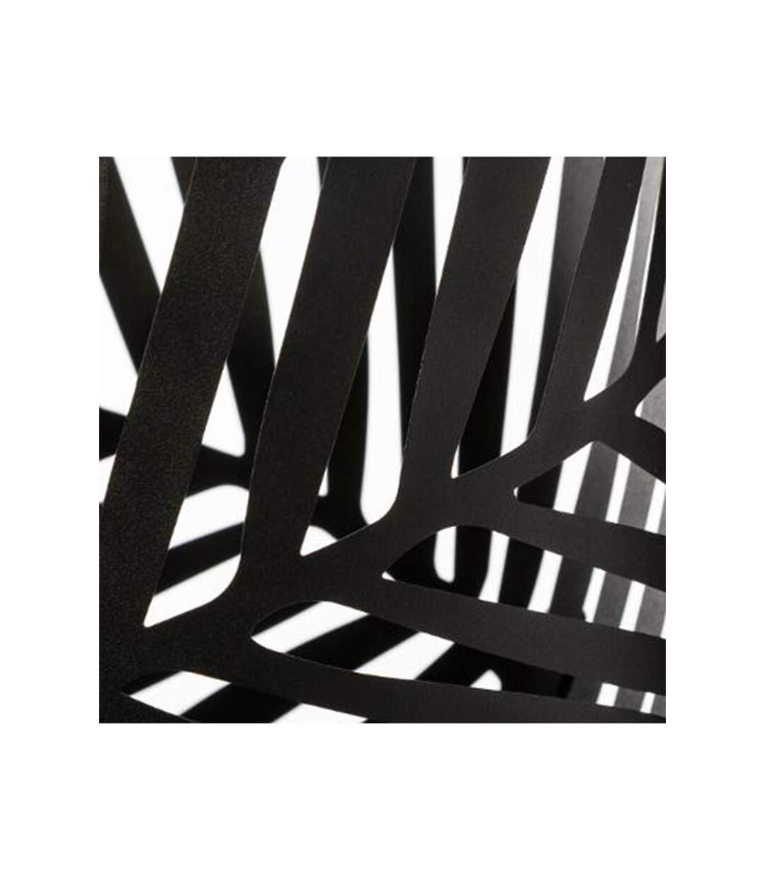 Lot de 2 Cache-Pots en Métal Leaf 54cm Noir